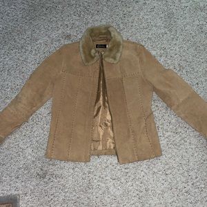 light brown coat